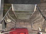 Treppe aus Edelstahl mit Naturstein