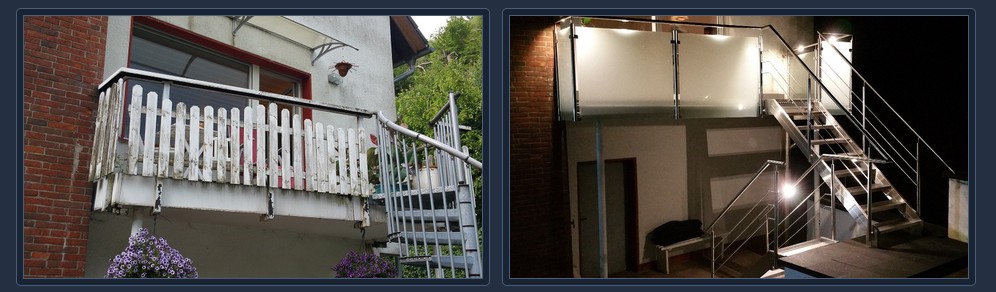 Balkon Wendeltreppe Vergleich